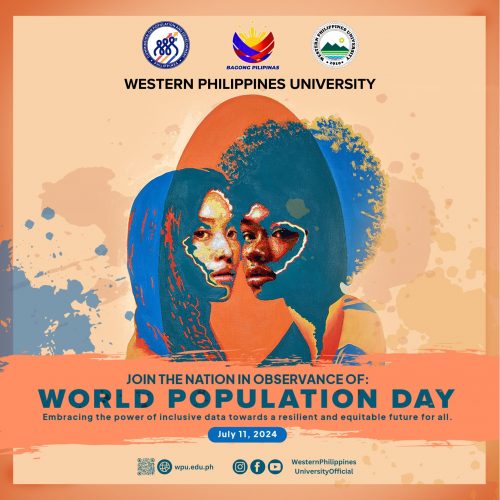 The Western Philippines University joins the Nation in celebration of the World Population Day!