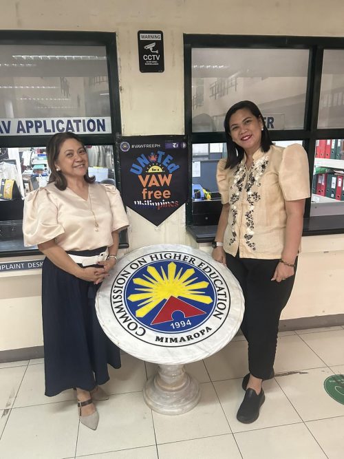 Western Philippines University President Dr. Amabel S. Liao attended the courtesy call of CHED MIMAROPA Regional Director